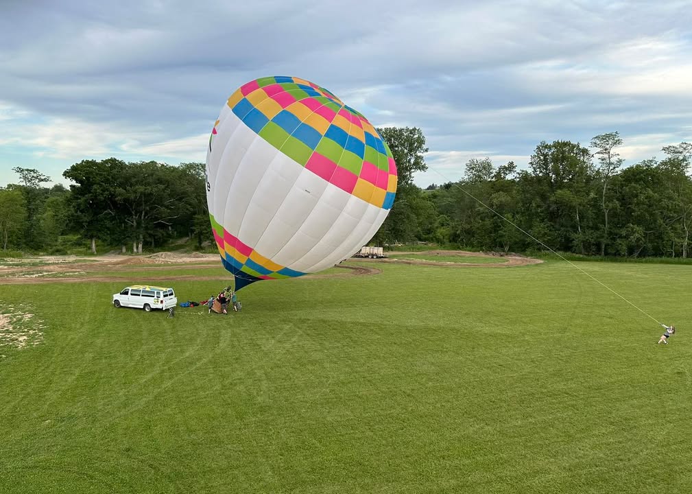 Lovely flight over Linn County last night!