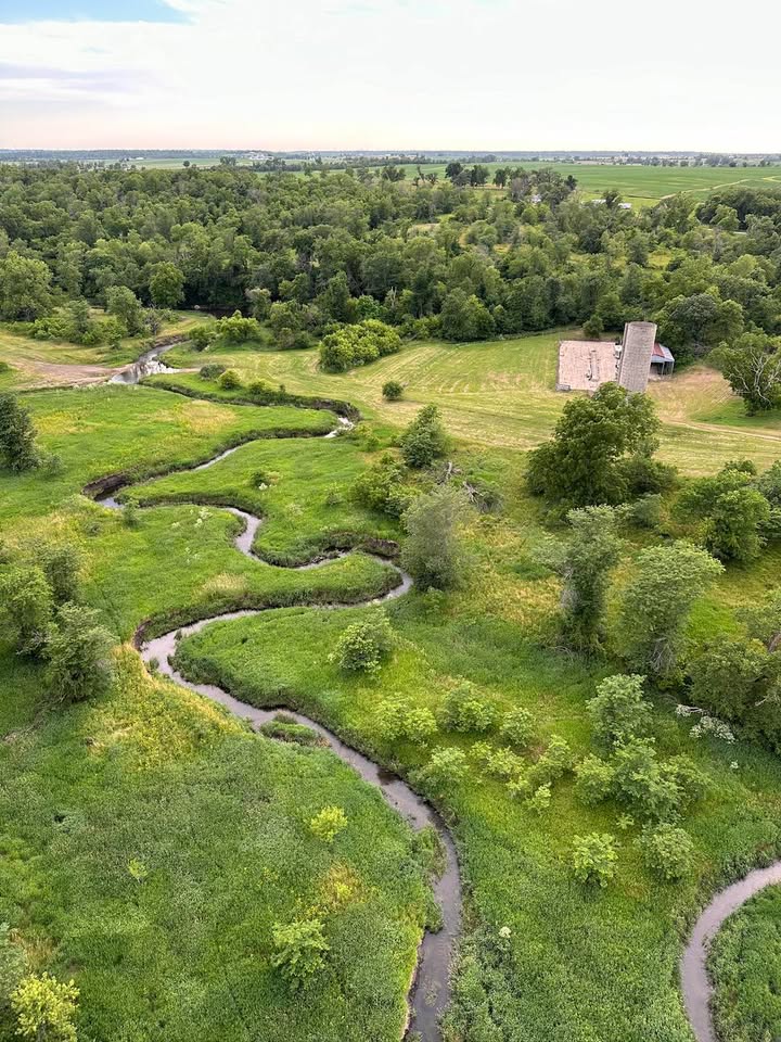 Lovely flight over Linn County last night!
