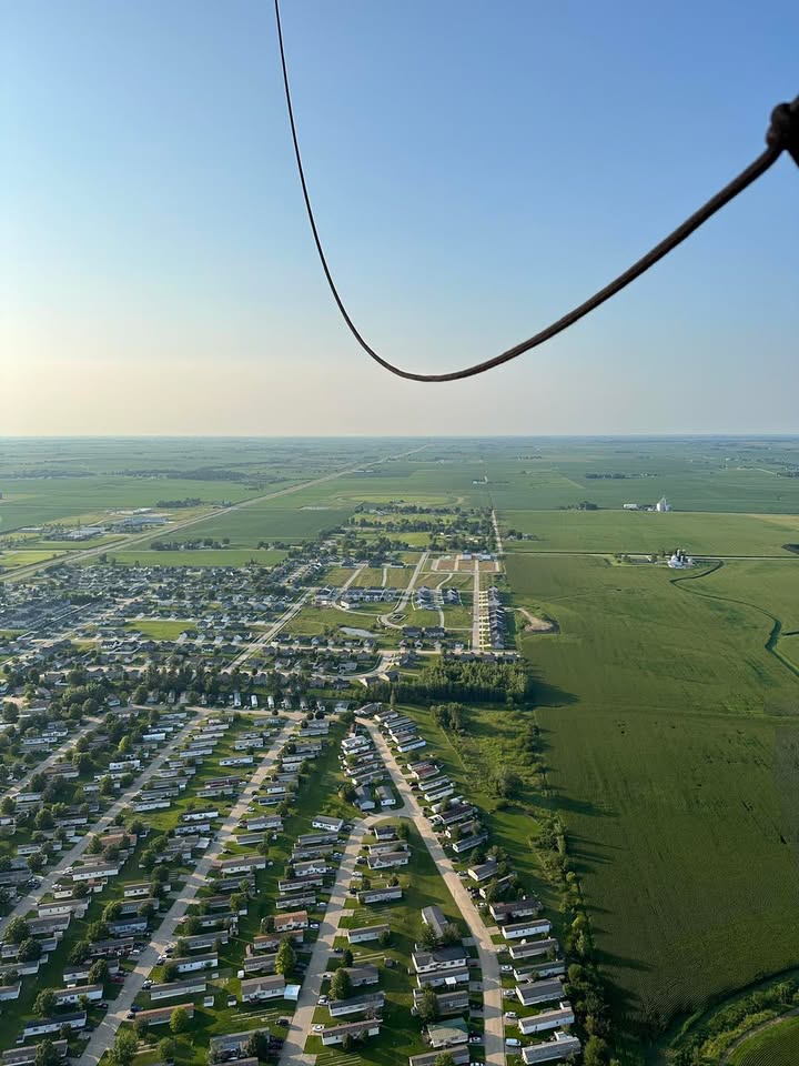 Gorgeous flight over the Marion area last night.