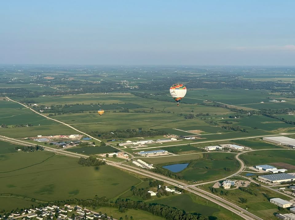Gorgeous flight over the Marion area last night.