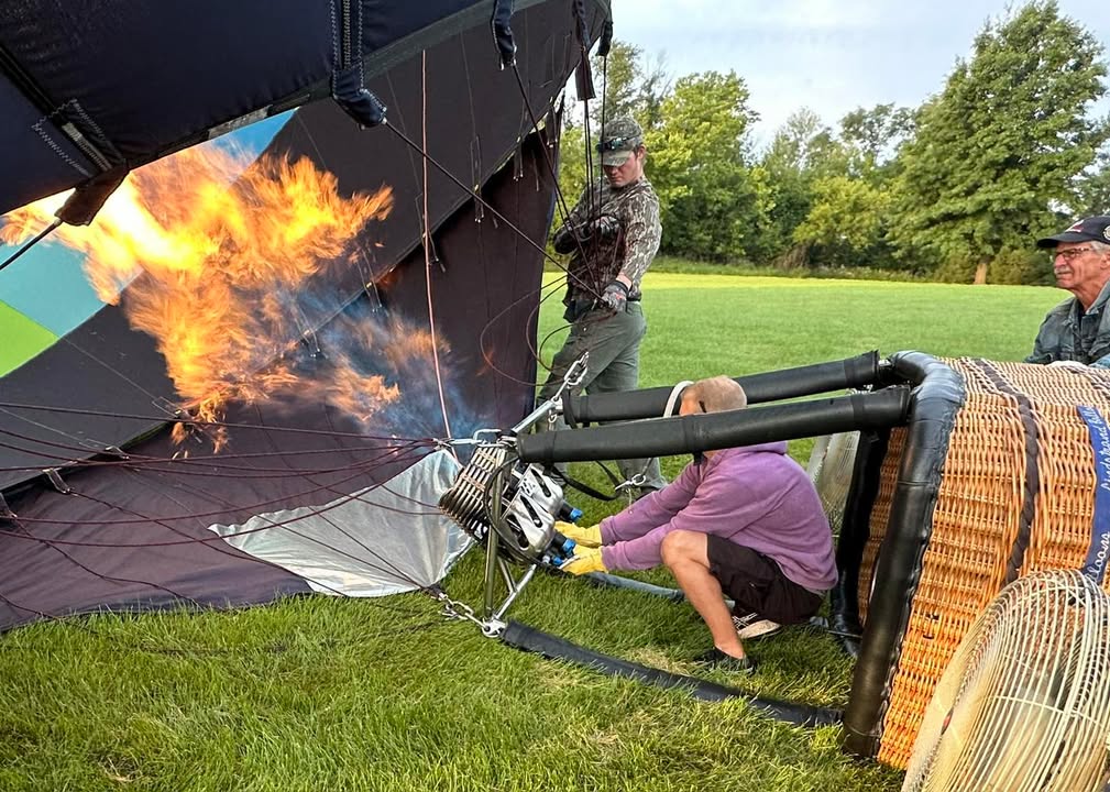 Ryan had a lesson this morning.