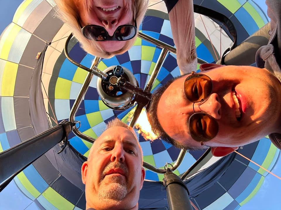Flew from Bass Farms last night over Iowa crops.