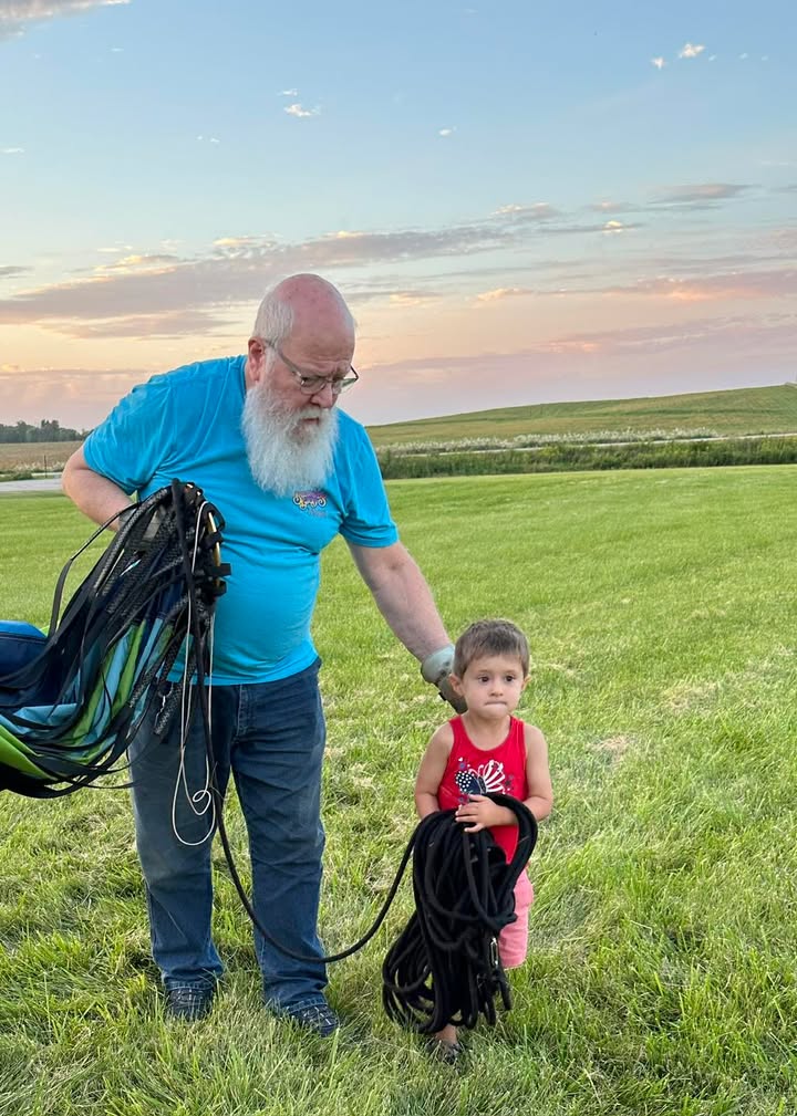 Flew from Bass Farms last night over Iowa crops.