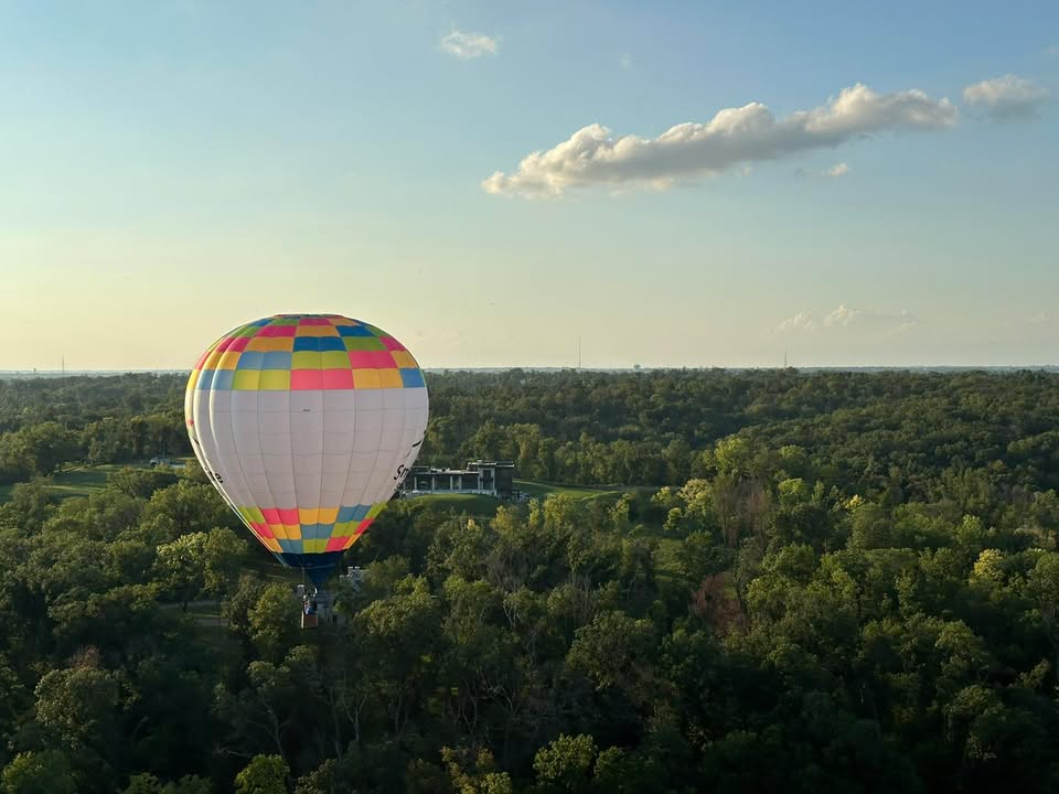 Our flight over Cedar rapids last night.