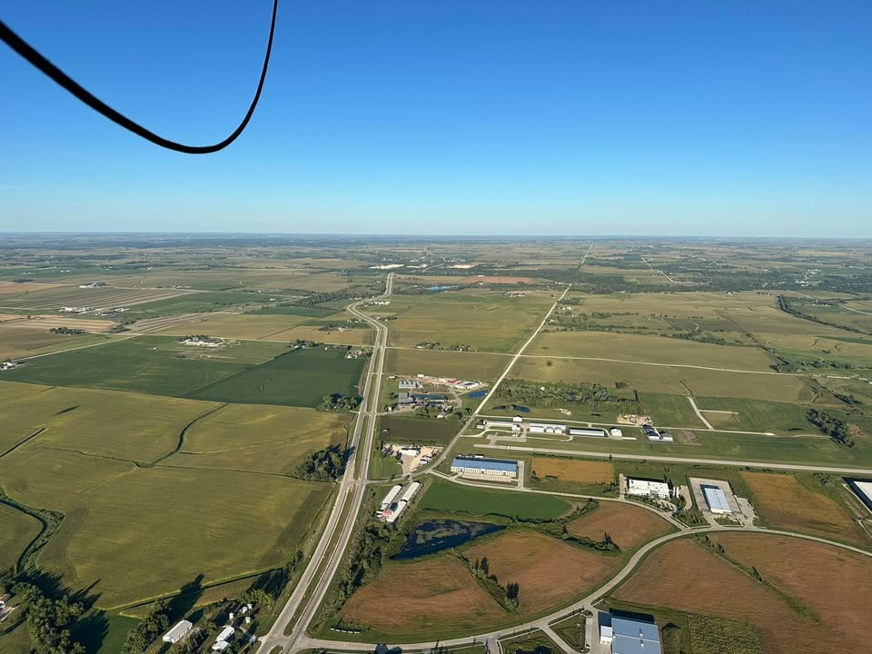 Last nights flight over the area!