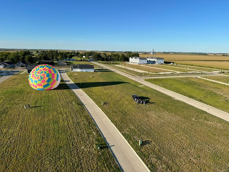 Last nights flight over the area!