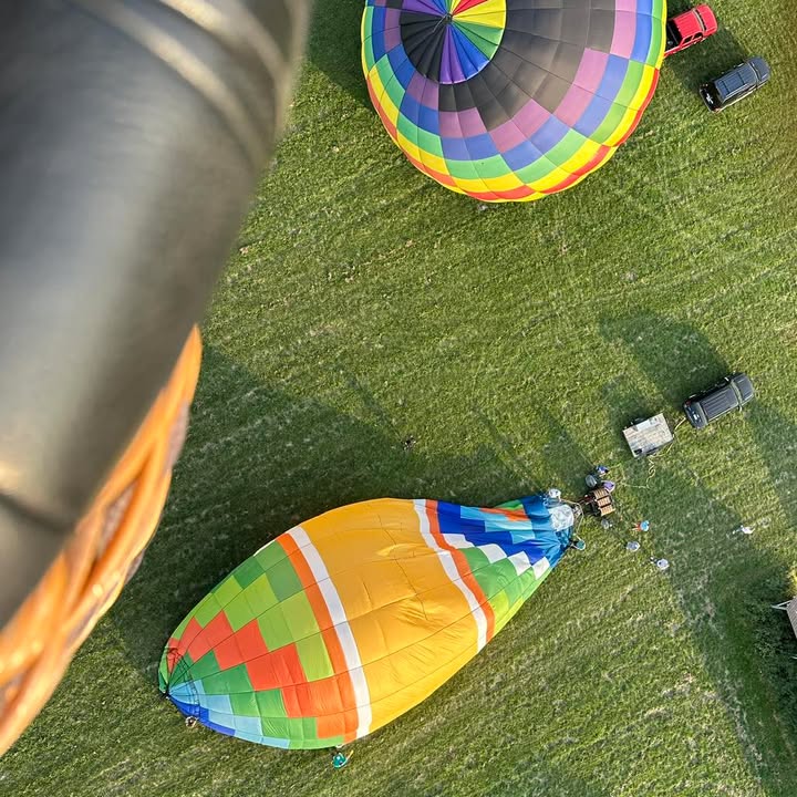 Beautiful flight from Bass Farms over the farm fields!