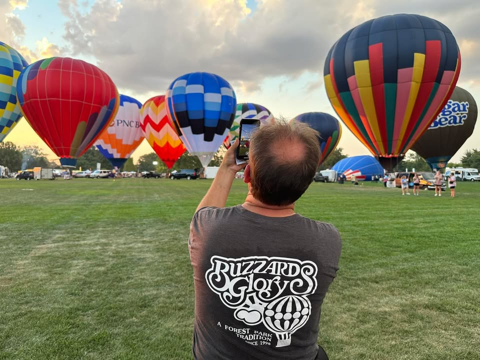 Shots from last night’s glow in Forest Park.