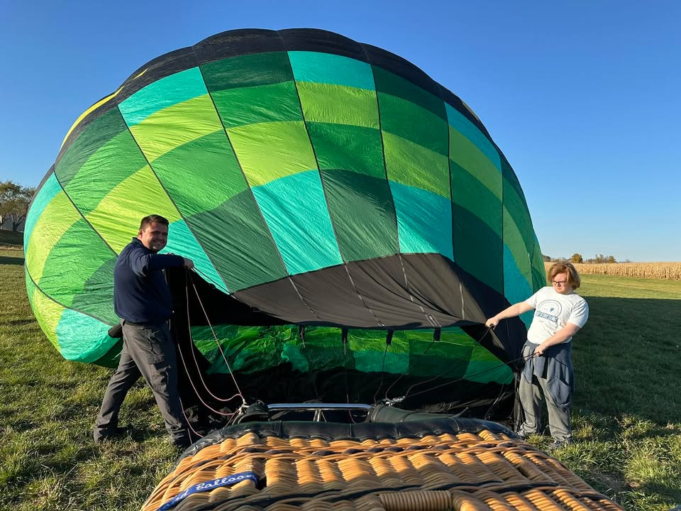 November 1 flight over Iowa landscape!