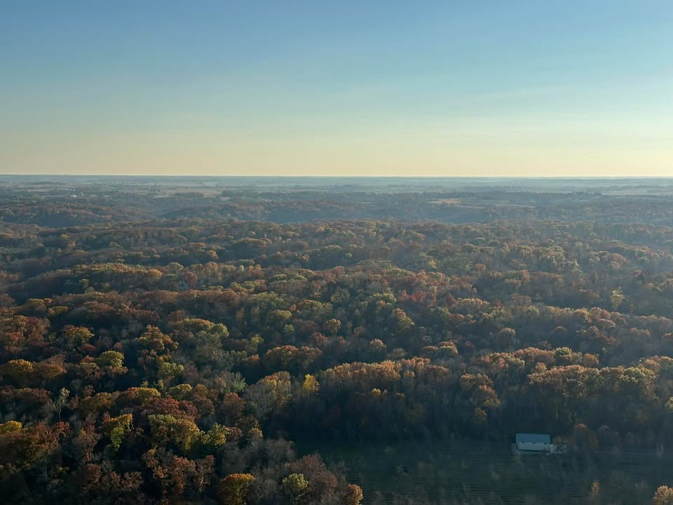 November 1 flight over Iowa landscape!