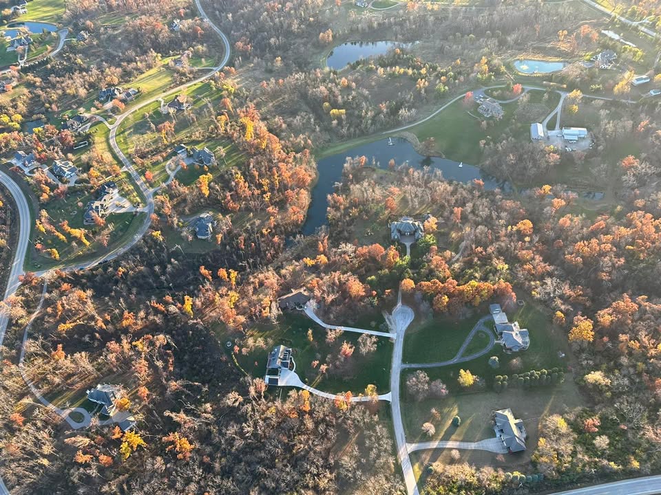 Beautiful flight over Marion.